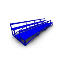 Трибуна 2-х рядная с настилами из дерева
